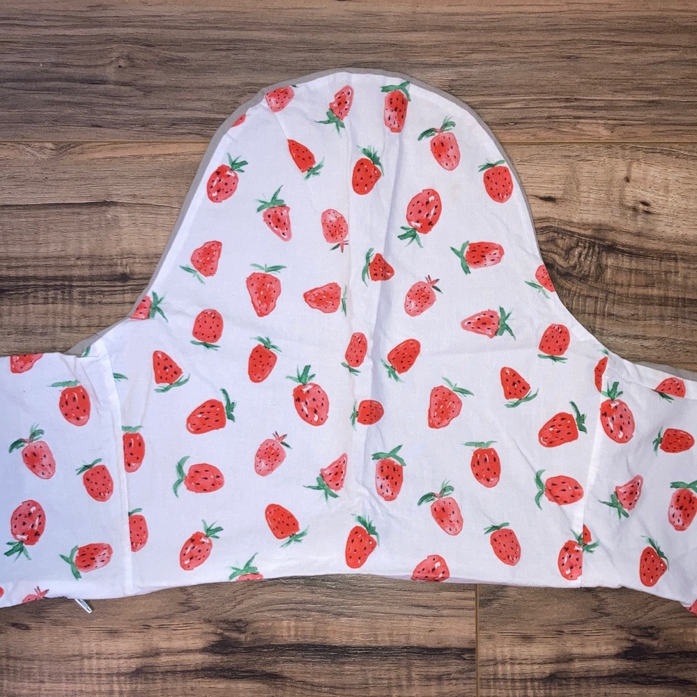 #168. Yeah Baby Goods - Strawberry Print Kids High Chair Cushion Cover